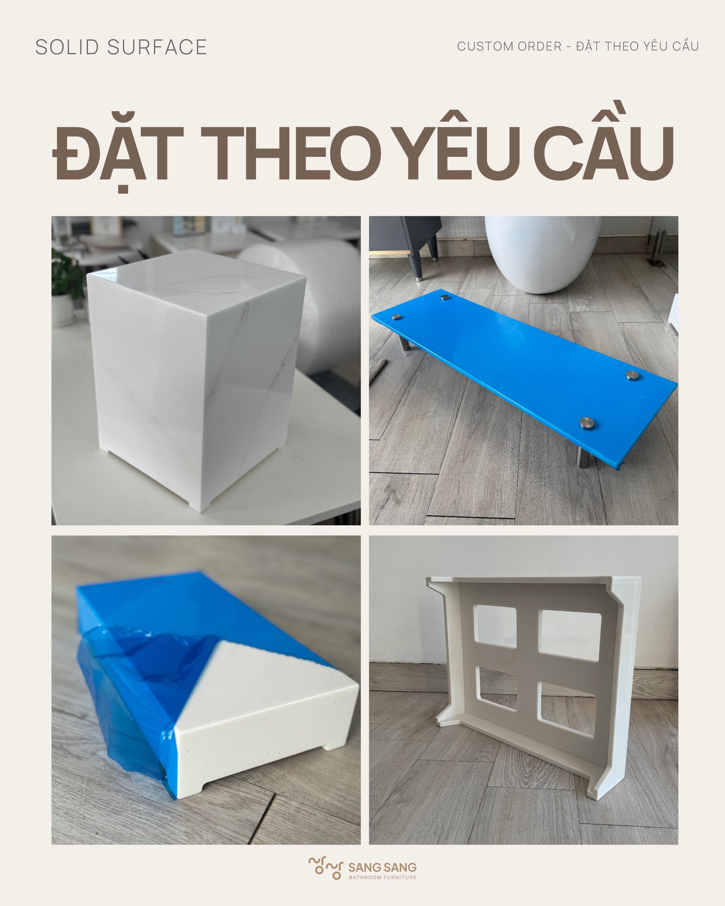 [SOLID SURFACE] Đặt theo yêu cầu / Custom-made Order