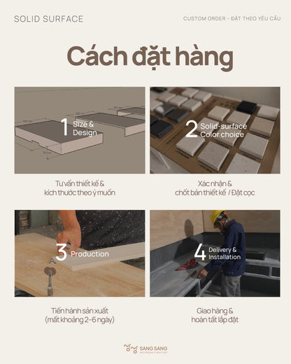 [SOLID SURFACE] Đặt theo yêu cầu / Custom-made Order