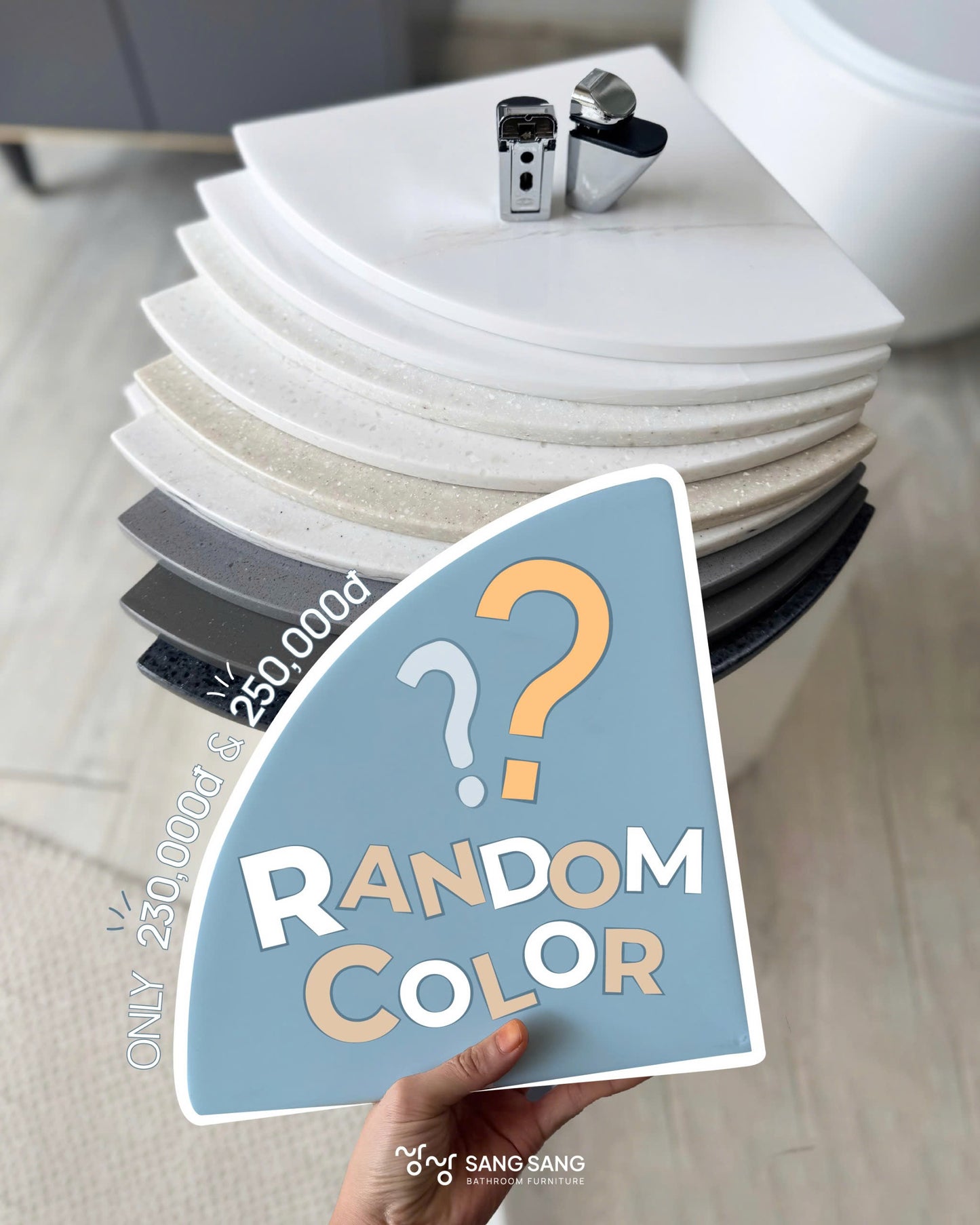 [RANDOM COLOR] Kệ treo tường đá nhân tạo màu ngẫu nhiên