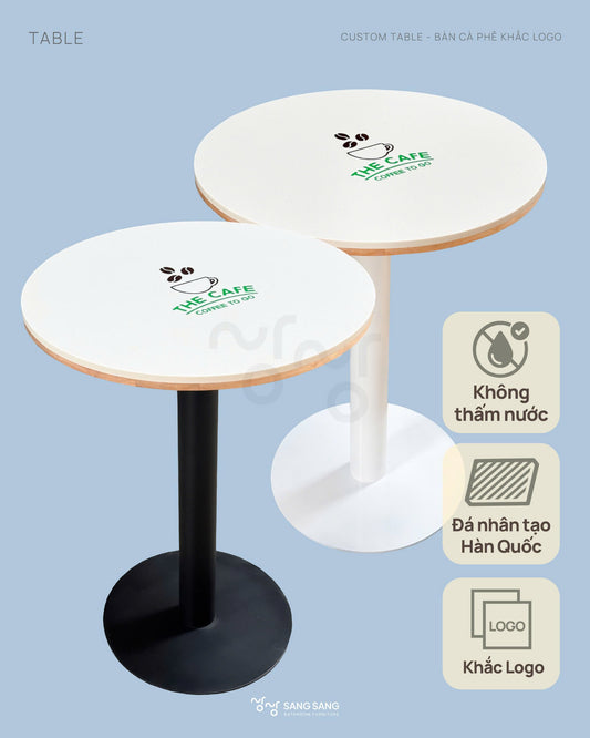 [COFFEE-TABLE-600] Bàn cà phê mặt đá nhân tạo Hàn Quốc