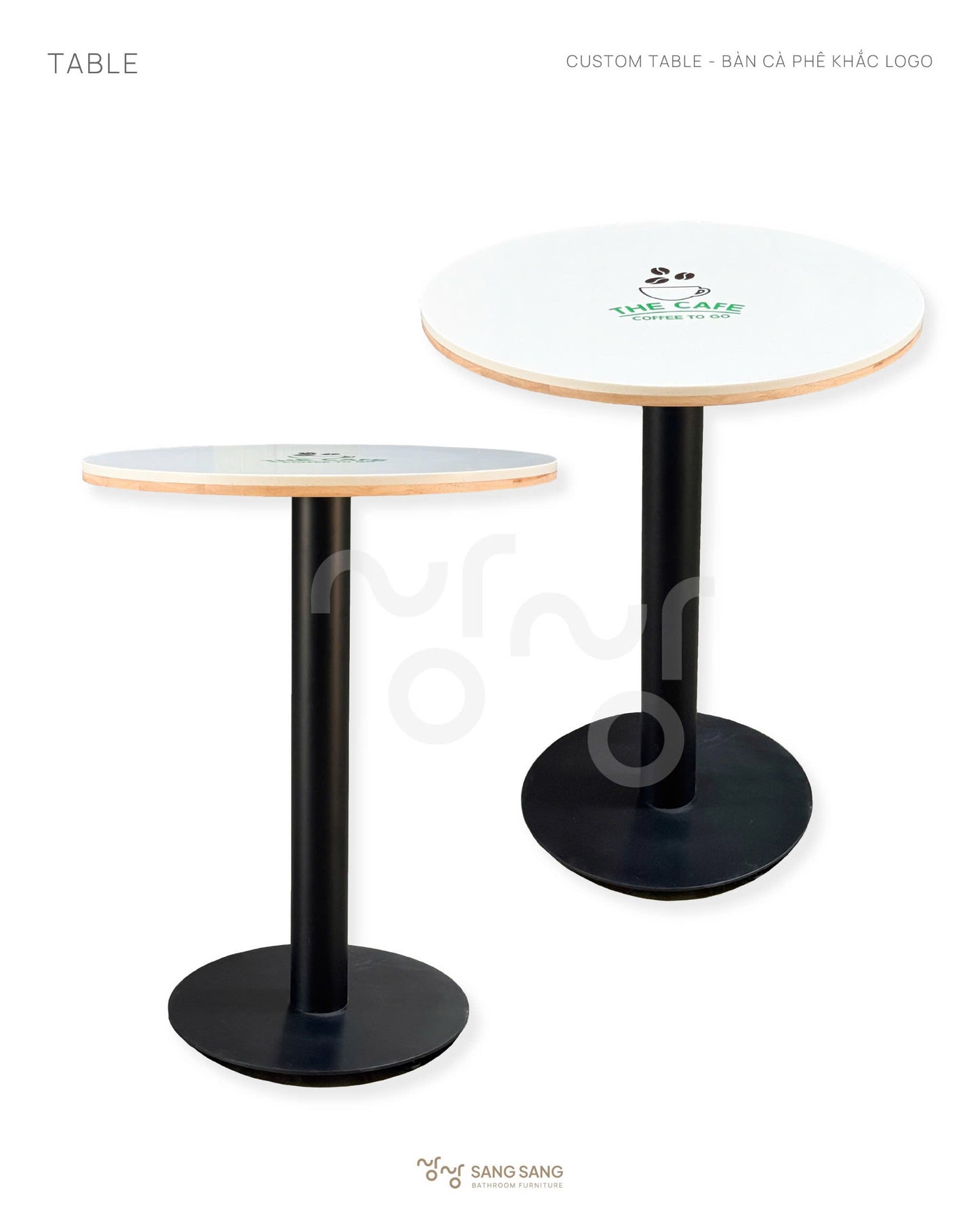 [COFFEE-TABLE-600] Bàn cà phê mặt đá nhân tạo Hàn Quốc