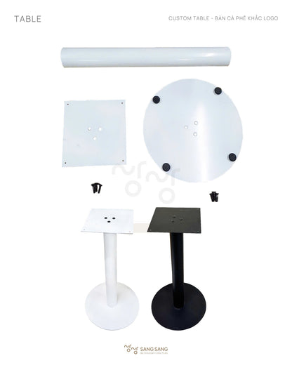 [COFFEE-TABLE-600] Bàn cà phê mặt đá nhân tạo Hàn Quốc