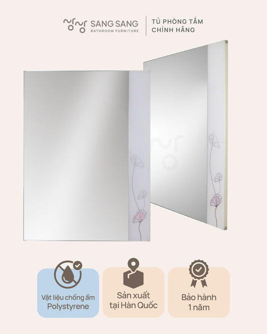 [FLOWER MIRROR] Gương Phòng Tắm Treo Tường Sang Sang