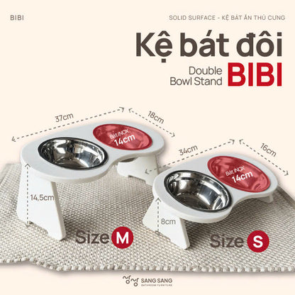 [KHÔNG KHẮC TÊN] Kệ bát ăn chống gù lưng dành cho thú cưng không khắc tên